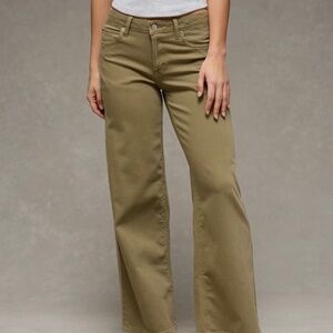 American Eagle dreamy drape low rise stretch wide leg pants